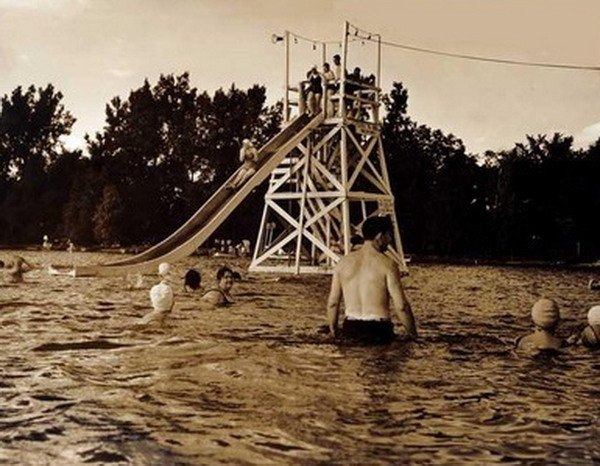 Groomes Bathing Beach - Old Photo (newer photo)